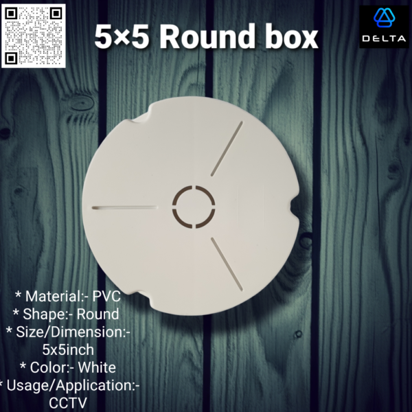 Cctv camera back box 5*5 round project series