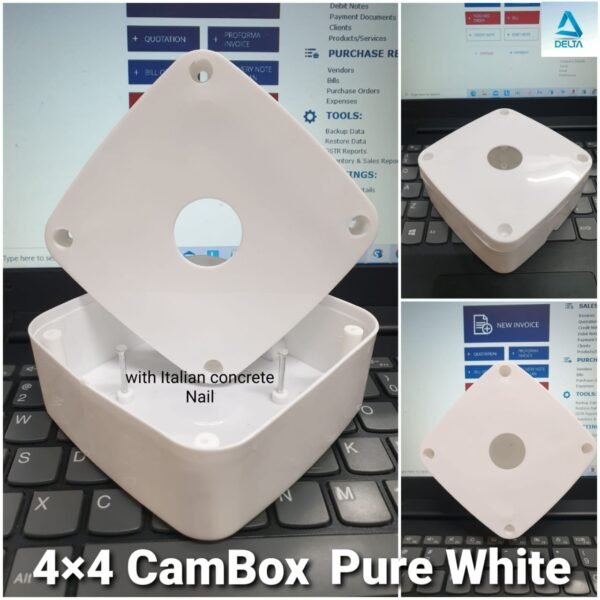 CCTV CAMERA BACK BOX 4*4 WITH ITALIAN NAIL