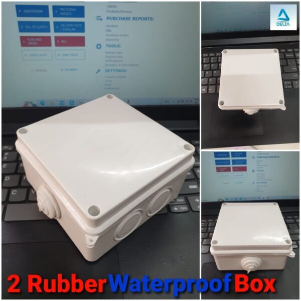 CCTV WATERPROOF 2 RUBBER BACK BOX 4.5*4.5 SIZE